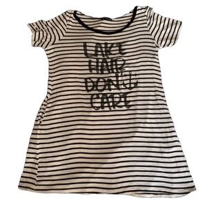 ZUTTER USA Lake Hair Don’t Care Black & White Top or Dress Swim Suite Cover Up